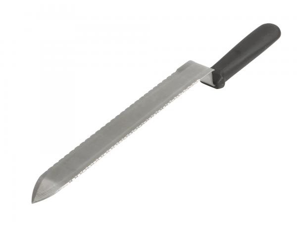 Нож пасечный "Европа" зубчатый 280 мм c односторонней заточкой и загнутым носиком пластмассовая ручк