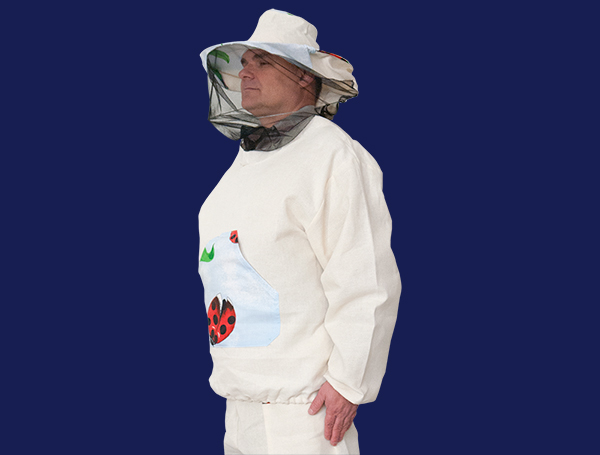Куртка бджоляра з двунитки з лицьовою маскою 62-64 розмір