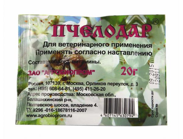 Пчелодар (порошок - 20г), ЗАТ «Агробіопром»