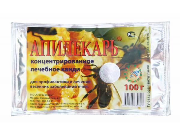 Апилекарь (лікувальне канді - 100г), ЗАТ «Агробіопром»