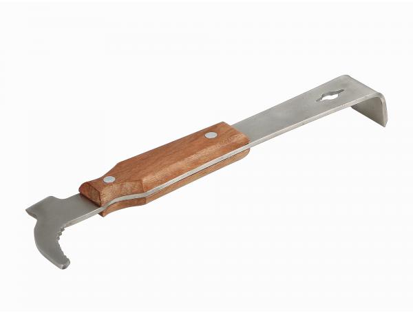 Стамеска-обценьки-козяча ніжка-мачета шліфована з двома гострими гранями 300х35х3 мм дерев'яна ручка