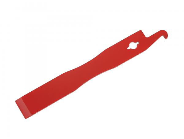 Стамеска-обценьки-гачок фарбована 240x30x3 мм без ручки (червона)