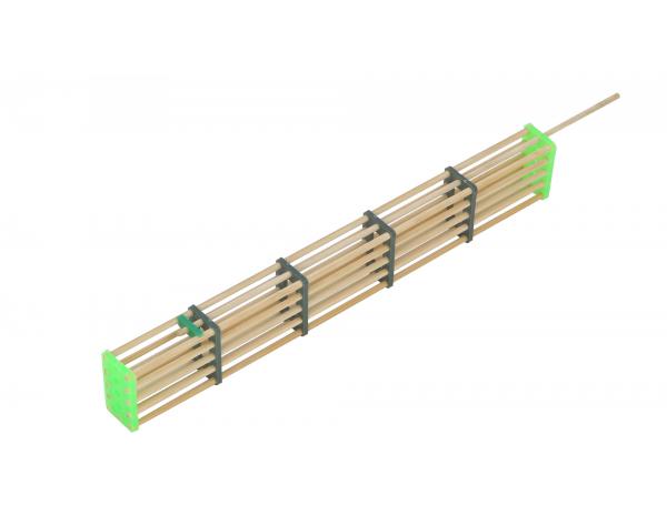 Клітинка для матки з бамбука (збільшена на 5 секцій)