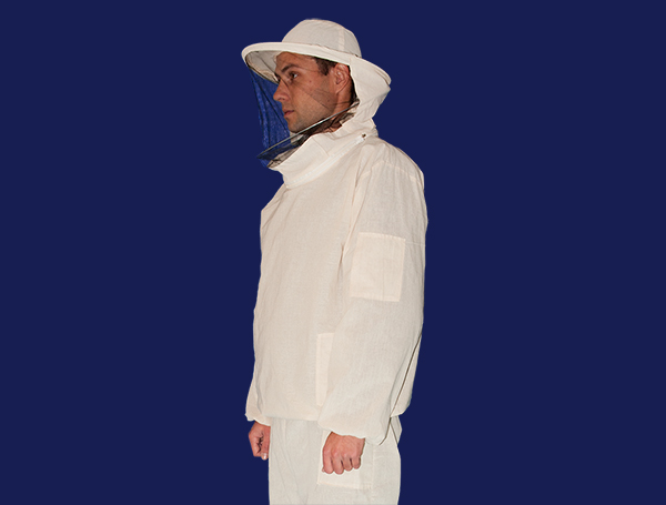 Куртка пчеловода из двунитки с лицевой маской на молнии (50-52 размер)