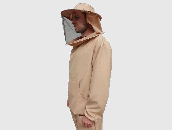 Куртка пчеловода из габардина и лицевой маской на молнии 52-54 размер